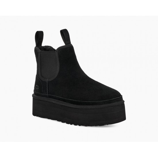 Ghete Dama, UGG, Neumel Platform Chelsea 1134526-BLK