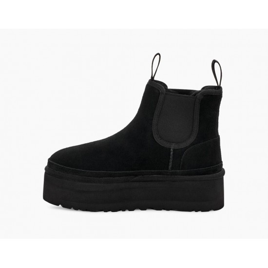 Ghete Dama, UGG, Neumel Platform Chelsea 1134526-BLK